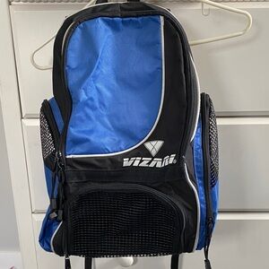 Blue and Black Soccer/Sport Backpack. Blue and Black. Vizari